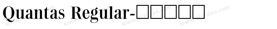 Quantas Regular字体转换